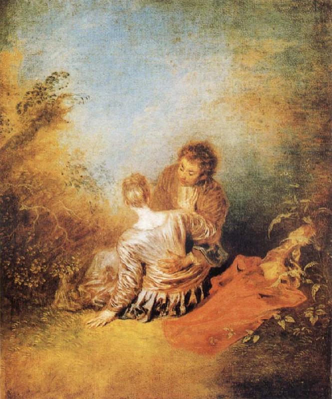 Jean-Antoine Watteau The Indiscretion oil painting image